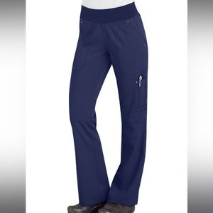 Healing Hands Purple Yoga Label Scrub Bottoms